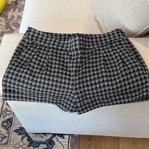 Express Black and White High Waist Shorts